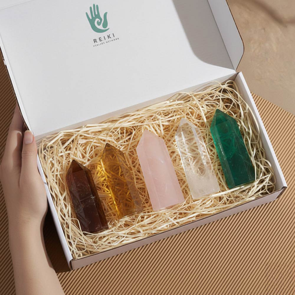 Crystals in box