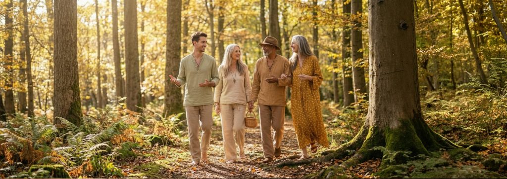 Barefoot Walk in Houghton Woods near Arundel